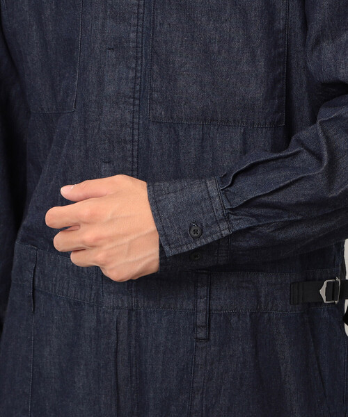 Purple&Yellow（パープルアンドイエロー）の「ライトオンスデニムツナギ（サロペット/オーバーオール・メンズ・ブラック/ワンウォッシュ・SMALL/MEDIUM/LARGE）」の21枚目の写真