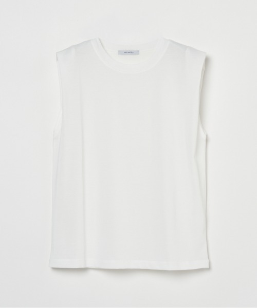 HELIOPOLE(エリオポール)の「SHOULDER TUCK TEE(Tシャツ/カットソー・レディース・ブラック/ホワイト/グレー・38)」の2枚目の写真