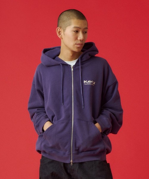 KAVU(カブー)の「KAVU/カブー Sunburn Zip Parka/サンバーンジップパーカー(パーカー・メンズ・ネイビー/ブラック/バーガンディー・MEDIUM/X-LARGE/LARGE)」の10枚目の写真