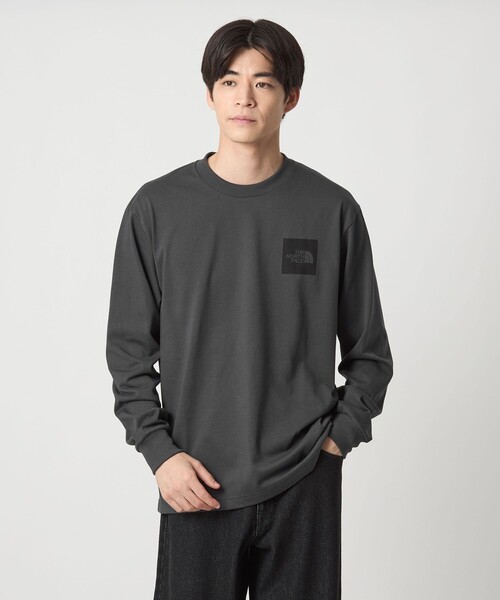 セール】＜THE NORTH FACE＞スクエアロゴ ロングスリーブ 長袖 Tシャツ