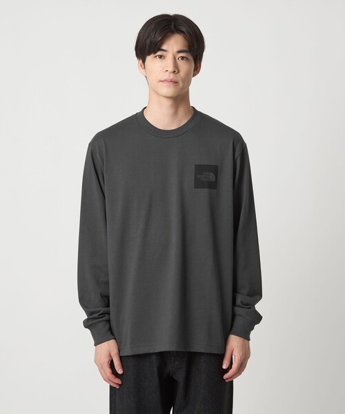 セール】＜THE NORTH FACE＞スクエアロゴ ロングスリーブ 長袖 Tシャツ