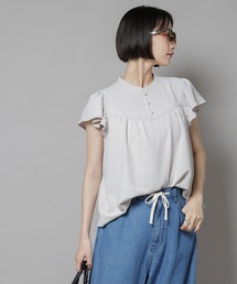 NANO universe | フリルスリーブブラウス(セットアップ可)(シャツ/ブラウス)