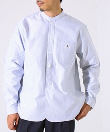 【シーズンレス】【GEVACO】オックスバンドカラーシャツ