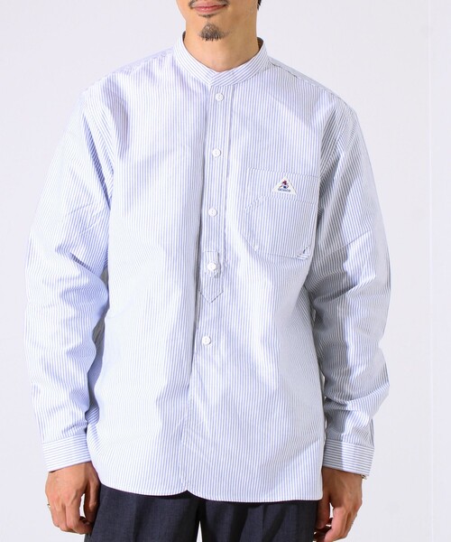 GEVACO（ゲバコ）の「【シーズンレス】【GEVACO】オックスバンドカラーシャツ（シャツ/ブラウス・メンズ・ホワイト/グレー系その他/ブルー/ブラウン系その他・M/L）」の7枚目の写真