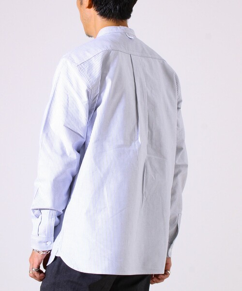 GEVACO（ゲバコ）の「【シーズンレス】【GEVACO】オックスバンドカラーシャツ（シャツ/ブラウス・メンズ・ホワイト/グレー系その他/ブルー/ブラウン系その他・M/L）」の8枚目の写真