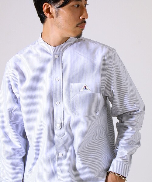 GEVACO（ゲバコ）の「【シーズンレス】【GEVACO】オックスバンドカラーシャツ（シャツ/ブラウス・メンズ・ホワイト/グレー系その他/ブルー/ブラウン系その他・M/L）」の11枚目の写真