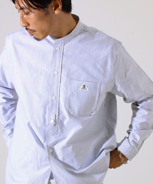 GEVACO（ゲバコ）の「【シーズンレス】【GEVACO】オックスバンドカラーシャツ（シャツ/ブラウス・メンズ・ホワイト/グレー系その他/ブルー/ブラウン系その他・M/L）」の12枚目の写真