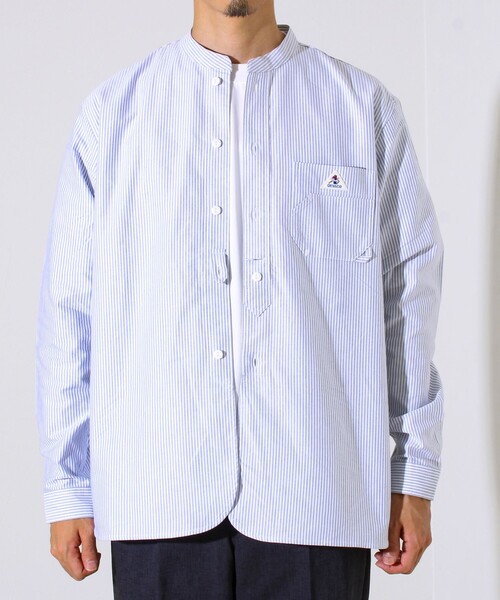 GEVACO（ゲバコ）の「【シーズンレス】【GEVACO】オックスバンドカラーシャツ（シャツ/ブラウス・メンズ・ホワイト/グレー系その他/ブルー/ブラウン系その他・M/L）」の20枚目の写真