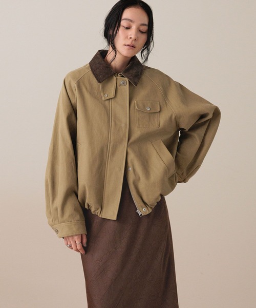 LOWRYS FARM(ローリーズファーム)の「ハンティングジャケット 573006(その他アウター・レディース・ブラウン/ブラック/アイボリー・FREE)」の3枚目の写真