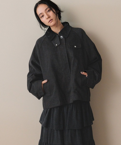 LOWRYS FARM(ローリーズファーム)の「ハンティングジャケット 573006(その他アウター・レディース・ブラウン/ブラック/アイボリー・FREE)」の2枚目の写真