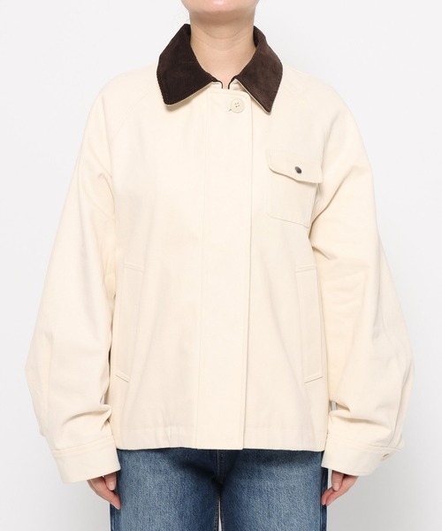 LOWRYS FARM(ローリーズファーム)の「ハンティングジャケット 573006(その他アウター・レディース・ブラウン/ブラック/アイボリー・FREE)」の4枚目の写真