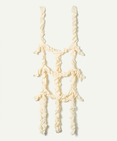 leinwande(ラインヴァンド)の「【leinwande】Jellyfish Top(キャミソール・レディース・ホワイト/ブラック・ONE SIZE)」の5枚目の写真