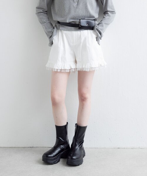 2025AWカタログ】ダブルフリルショートパンツ（その他パンツ