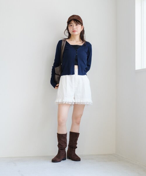 Kastane（カスタネ）の「ダブルフリルショートパンツ（その他パンツ