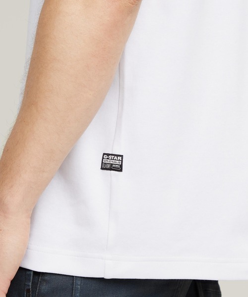 G-STAR（ジースター）の「Scaffolding Back Graphic T-Shirt/バックグラフィックフォトプリントTシャツ（Tシャツ/カットソー・メンズ・ダークブルー/ホワイト・LARGE/X-LARGE/MEDIUM/SMALL）」の6枚目の写真