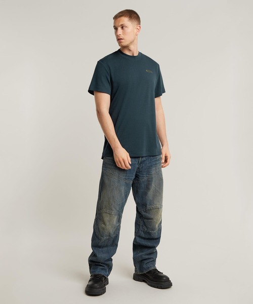 G-STAR（ジースター）の「Scaffolding Back Graphic T-Shirt/バックグラフィックフォトプリントTシャツ（Tシャツ/カットソー・メンズ・ダークブルー/ホワイト・LARGE/X-LARGE/MEDIUM/SMALL）」の11枚目の写真