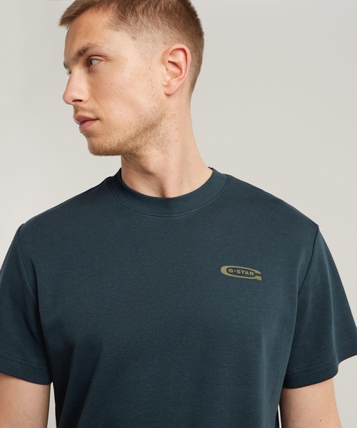 G-STAR（ジースター）の「Scaffolding Back Graphic T-Shirt/バックグラフィックフォトプリントTシャツ（Tシャツ/カットソー・メンズ・ダークブルー/ホワイト・LARGE/X-LARGE/MEDIUM/SMALL）」の12枚目の写真