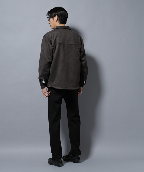 NANO universe(ナノユニバース)の「フェイクスエードシャツ 長袖(シャツ/ブラウス・メンズ・ブラック/チャコール/グレー系その他4・L/M/S/XL)」の17枚目の写真