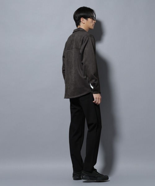 NANO universe(ナノユニバース)の「フェイクスエードシャツ 長袖(シャツ/ブラウス・メンズ・ブラック/チャコール/グレー系その他4・L/M/S/XL)」の16枚目の写真