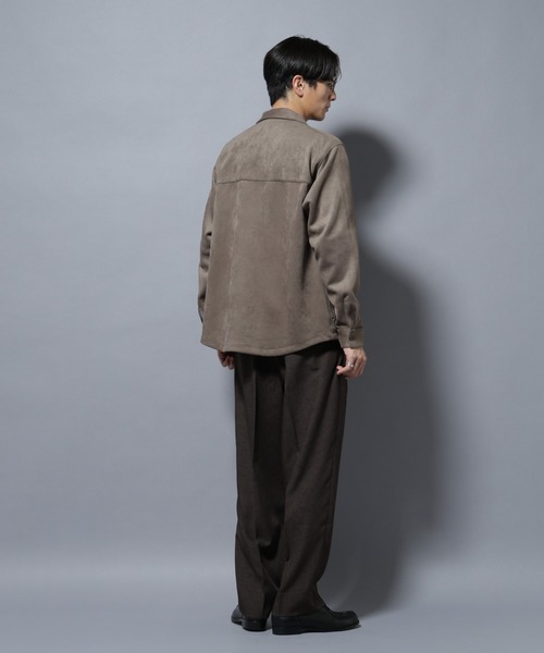 NANO universe(ナノユニバース)の「フェイクスエードシャツ 長袖(シャツ/ブラウス・メンズ・ブラック/チャコール/グレー系その他4・L/M/S/XL)」の10枚目の写真