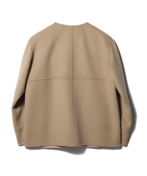 ESTNATION / リバーシブル ショートコート（ノーカラーコート
