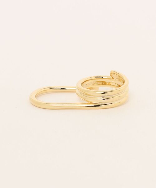 BROTHERHOOD(ブラザーフッド)の「【earyear】Layered Path Double Finger Ring(リング・レディース・ゴールド/シルバー・FREE)」の16枚目の写真