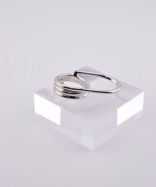 BROTHERHOOD(ブラザーフッド)の「【earyear】Layered Path Double Finger Ring(リング・レディース・ゴールド/シルバー・FREE)」の3枚目の写真
