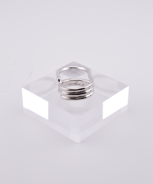 BROTHERHOOD(ブラザーフッド)の「【earyear】Layered Path Double Finger Ring(リング・レディース・ゴールド/シルバー・FREE)」の4枚目の写真
