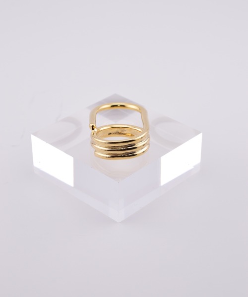 BROTHERHOOD(ブラザーフッド)の「【earyear】Layered Path Double Finger Ring(リング・レディース・ゴールド/シルバー・FREE)」の10枚目の写真