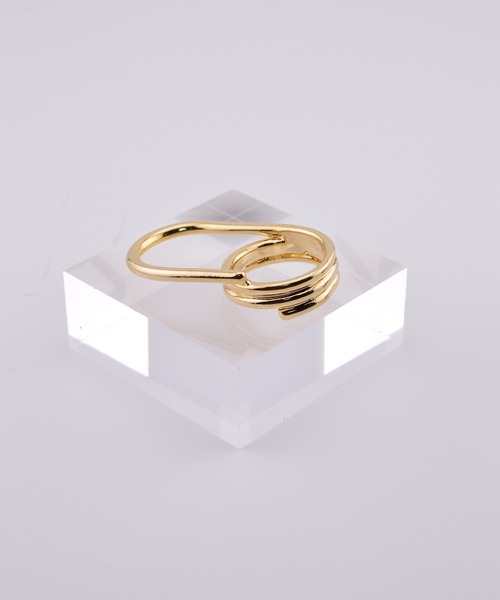 BROTHERHOOD(ブラザーフッド)の「【earyear】Layered Path Double Finger Ring(リング・レディース・ゴールド/シルバー・FREE)」の11枚目の写真