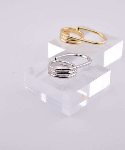 BROTHERHOOD(ブラザーフッド)の「【earyear】Layered Path Double Finger Ring(リング・レディース・ゴールド/シルバー・FREE)」の15枚目の写真