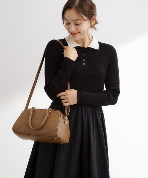 スクエアシック2WAYボストン（ボストンバッグ）｜grove（グローブ）の