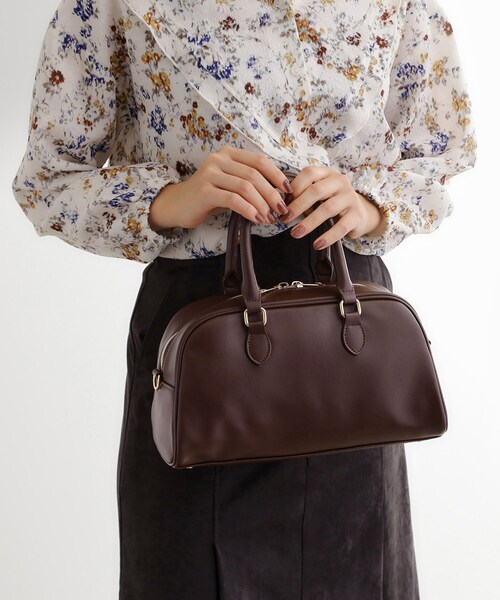 grove(グローブ)の「スクエアシック2WAYボストン(ボストンバッグ・レディース・ブラック/ブラウン系/ブラウン系その他・00)」の3枚目の写真