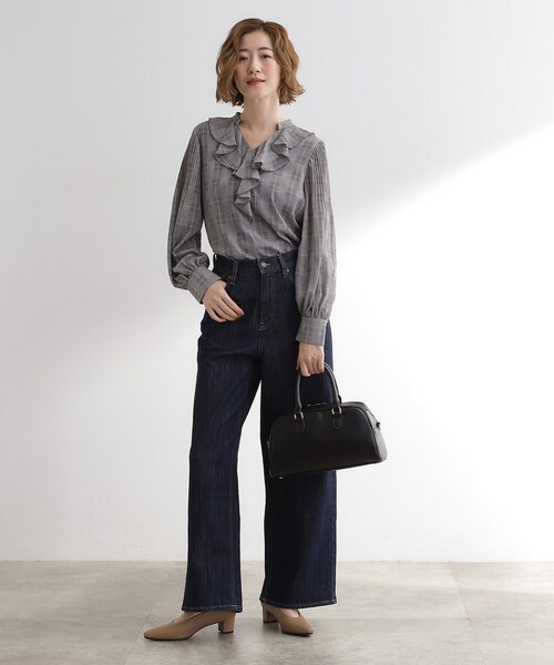 grove(グローブ)の「スクエアシック2WAYボストン(ボストンバッグ・レディース・ブラック/ブラウン系/ブラウン系その他・00)」の5枚目の写真