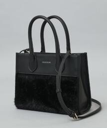 DRESSTERIOR | フェイクファーコンビリサイクルレザートートバッグ(トートバッグ)