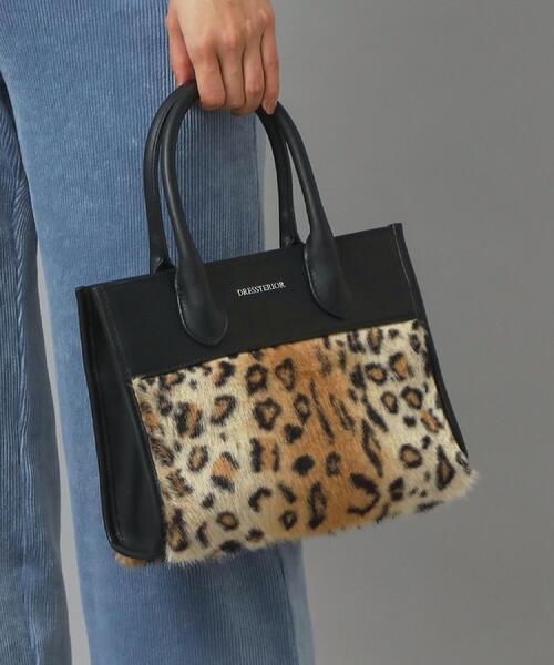 DRESSTERIOR（ドレステリア）の「【CLASSY.12月号掲載】フェイクファーコンビリサイクルレザートートバッグ（トートバッグ・レディース・ベージュ系その他/ブラック・00）」の6枚目の写真