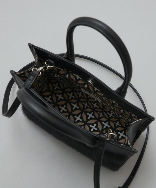 CLASSY.12月号掲載】フェイクファーコンビリサイクルレザートート