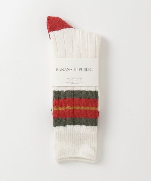 Banana Republic（バナナリパブリック）の「ブリーズ メリノ ソックス（ソックス/靴下・メンズ・バーガンディー/カーキ/オフホワイト・ONE SIZE）」の6枚目の写真