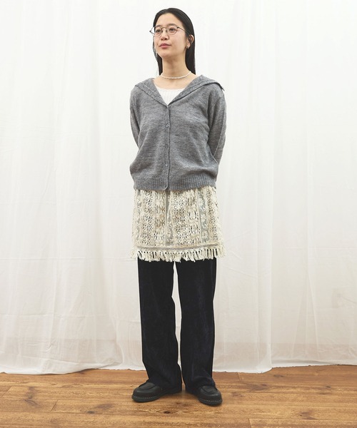 fig Ｌondon（フィグロンドン）の「_Carol apron（スカート・レディース・ブラック/アイボリー・FREE）」の11枚目の写真