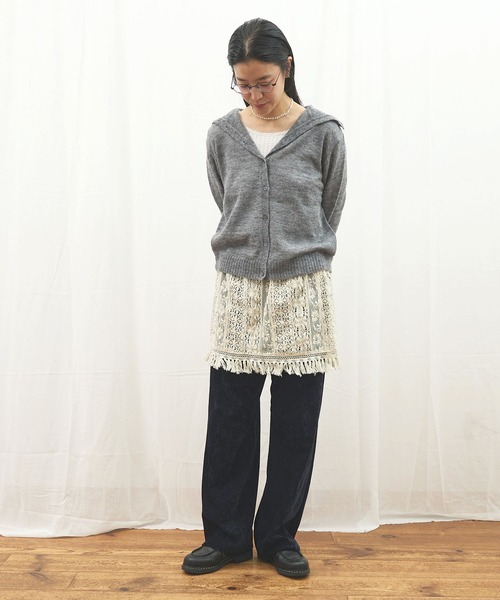 fig Ｌondon（フィグロンドン）の「_Carol apron（スカート・レディース・ブラック/アイボリー・FREE）」の10枚目の写真