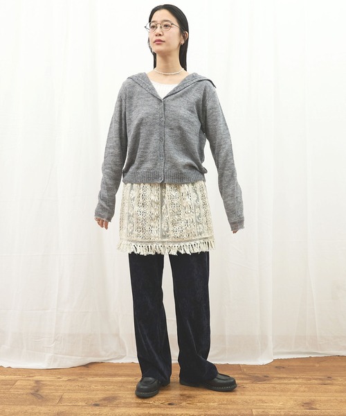 fig Ｌondon（フィグロンドン）の「_Carol apron（スカート・レディース・ブラック/アイボリー・FREE）」の14枚目の写真