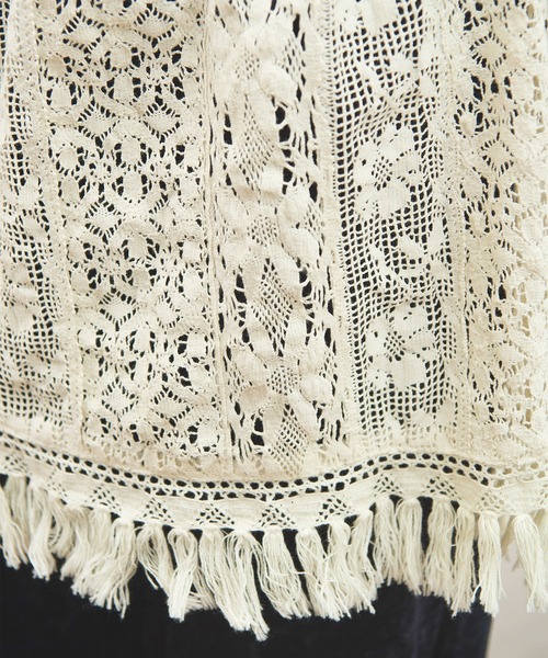 fig Ｌondon（フィグロンドン）の「_Carol apron（スカート・レディース・ブラック/アイボリー・FREE）」の4枚目の写真