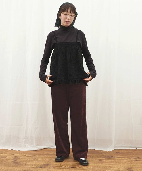 fig Ｌondon（フィグロンドン）の「_Carol apron（スカート・レディース・ブラック/アイボリー・FREE）」の18枚目の写真