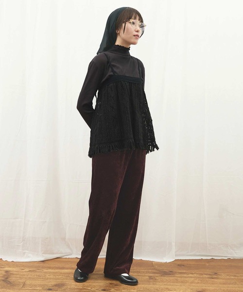 fig Ｌondon（フィグロンドン）の「_Carol apron（スカート・レディース・ブラック/アイボリー・FREE）」の21枚目の写真