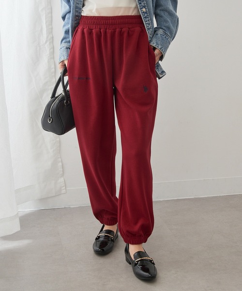 U.S. POLO ASSN.（ユーエスポロアッスン）の「【U.S. POLO ASSN.】ダブルフェイスロイヤルスウェットパンツ メンズ、ウィメンズで着れるサイズ展開！ セットアップスウェット&フーディパーカー展開あり（スウェットパンツ・レディース・ホワイト/グレー/ネイビー/ブラック/ピンク/ライトグレー/グリーン/レッド・XL/L/M/S）」の8枚目の写真