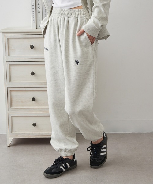 U.S. POLO ASSN.（ユーエスポロアッスン）の「【U.S. POLO ASSN.】ダブルフェイスロイヤルスウェットパンツ メンズ、ウィメンズで着れるサイズ展開！ セットアップスウェット&フーディパーカー展開あり（スウェットパンツ・レディース・ホワイト/グレー/ネイビー/ブラック/ピンク/ライトグレー/グリーン/レッド・XL/L/M/S）」の18枚目の写真