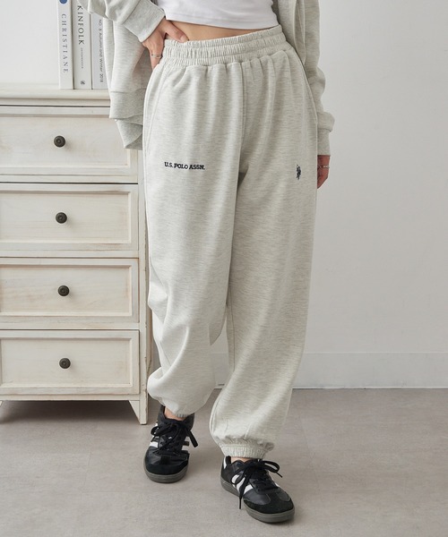 U.S. POLO ASSN.（ユーエスポロアッスン）の「【U.S. POLO ASSN.】ダブルフェイスロイヤルスウェットパンツ メンズ、ウィメンズで着れるサイズ展開！ セットアップスウェット&フーディパーカー展開あり（スウェットパンツ・レディース・ホワイト/グレー/ネイビー/ブラック/ピンク/ライトグレー/グリーン/レッド・XL/L/M/S）」の19枚目の写真