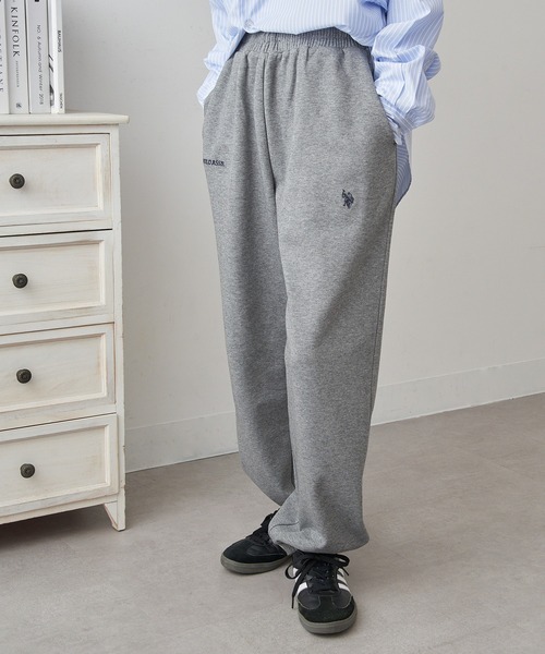 U.S. POLO ASSN.（ユーエスポロアッスン）の「【U.S. POLO ASSN.】ダブルフェイスロイヤルスウェットパンツ メンズ、ウィメンズで着れるサイズ展開！ セットアップスウェット&フーディパーカー展開あり（スウェットパンツ・レディース・ホワイト/グレー/ネイビー/ブラック/ピンク/ライトグレー/グリーン/レッド・XL/L/M/S）」の22枚目の写真