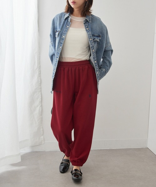 U.S. POLO ASSN.（ユーエスポロアッスン）の「【U.S. POLO ASSN.】ダブルフェイスロイヤルスウェットパンツ メンズ、ウィメンズで着れるサイズ展開！ セットアップスウェット&フーディパーカー展開あり（スウェットパンツ・レディース・ホワイト/グレー/ネイビー/ブラック/ピンク/ライトグレー/グリーン/レッド・XL/L/M/S）」の12枚目の写真