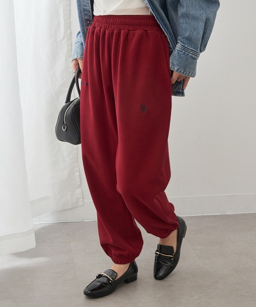 U.S. POLO ASSN.（ユーエスポロアッスン）の「【U.S. POLO ASSN.】ダブルフェイスロイヤルスウェットパンツ メンズ、ウィメンズで着れるサイズ展開！ セットアップスウェット&フーディパーカー展開あり（スウェットパンツ・レディース・ホワイト/グレー/ネイビー/ブラック/ピンク/ライトグレー/グリーン/レッド・XL/L/M/S）」の11枚目の写真